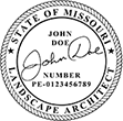 LSARCH-MO - Landscape Architect - Missouri - 1-3/4" Dia