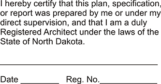 Architect - North Dakota - 1-9/16" Dia