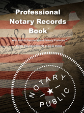 NRB-SS - Professional Notary Records Book&trade; with Secure-Shield&reg;<br><b style="color:#f00;">Soft Cover</b>