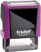 Trodat 4911 Self-Inking Custom Stamp<br>(Pink Mount)